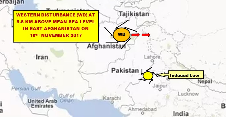 Western Disturbance 16th November