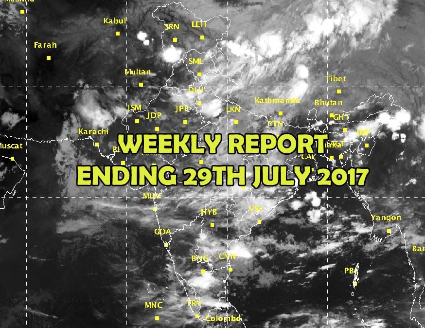 weather weekly report 29th July 2017