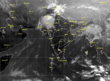 Satellite picture on 10 December 2017